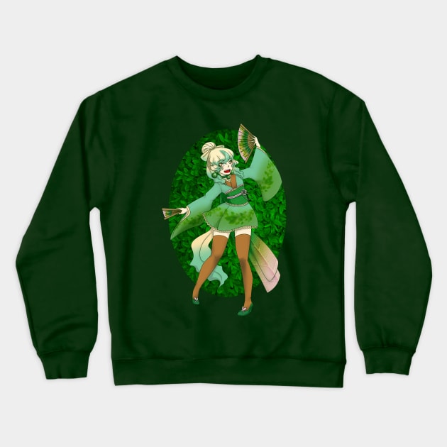 Magical Girl Fox Crewneck Sweatshirt by Jisu